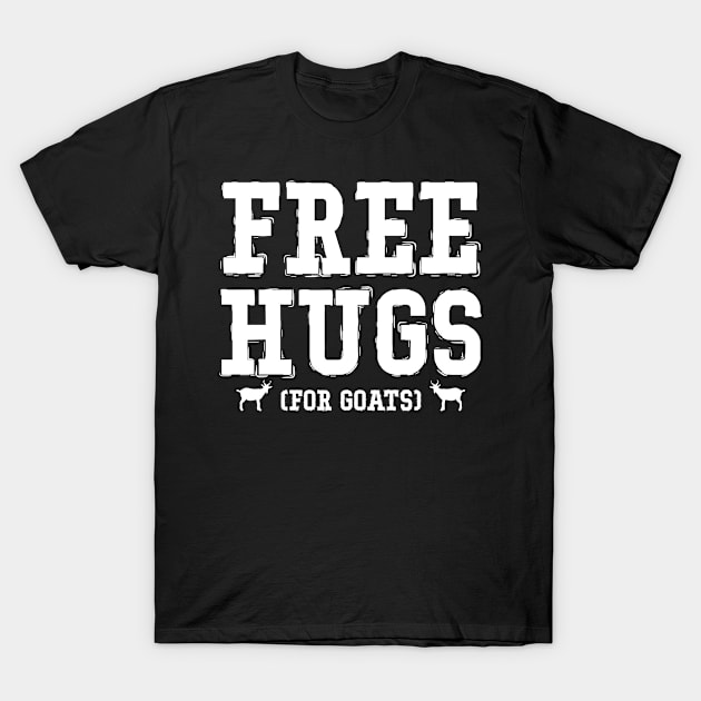 FREE HUGS FOR GOATS gift ideas for family T-Shirt by bestsellingshirts